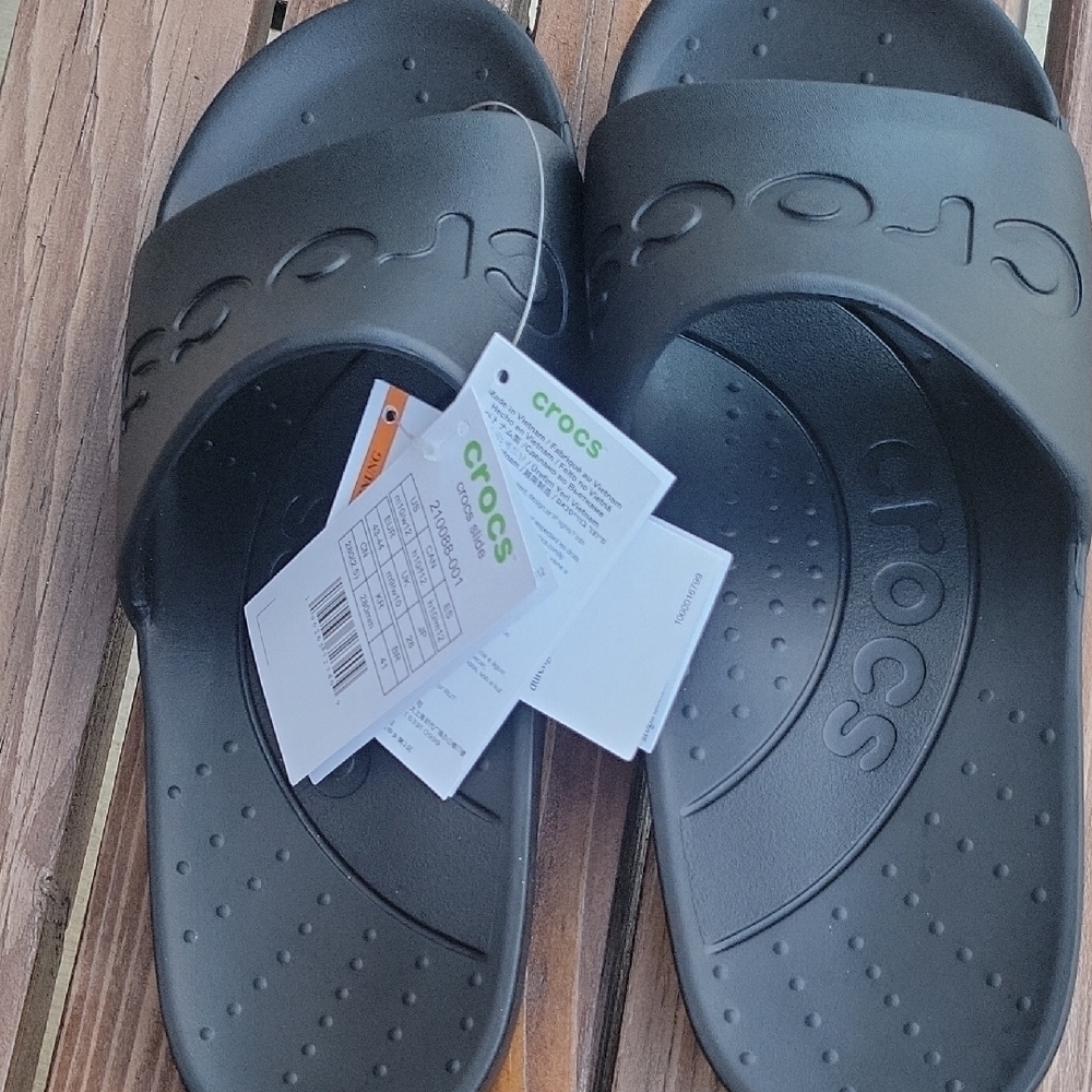 CROCS Unisex Slide Sandals Size 10 - Picture 3 of 7